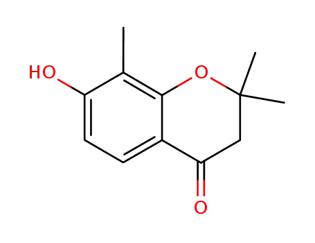 Molecular Structure of 50544-72-4 (7-HYDROXY-2,2,8-TRIMETHYL-2,3-DIHYDRO-4H-CHROMEN-4-ONE)