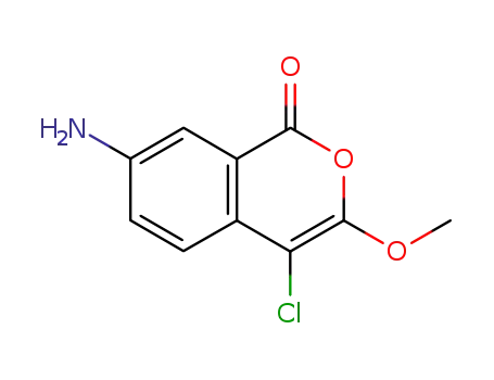 Molecular Structure of 62252-26-0 (7-AMINO-4-CHLORO-3-METHOXYISOCOUMARIN)