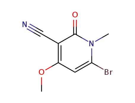6-bromo-4-methoxy-1-methyl-2-oxo-1,2-dihydro-pyridine-3-carbonitrile