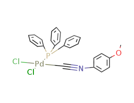 cis-Cl2(Ph3P)Pd(CNC6H4-p-OMe)