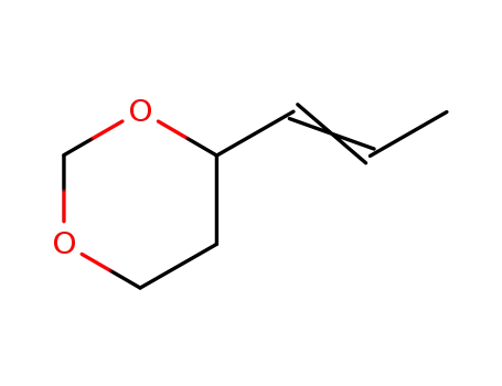 Molecular Structure of 40749-83-5 (1,3-dioxane, 4-(1-propen-1-yl)-)