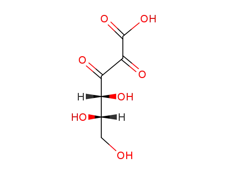 Molecular Structure of 3445-22-5 (2,3-Diketo-L-gulonic acid)