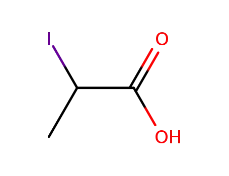 Molecular Structure of 598-80-1 (2-iodopropionic acid)