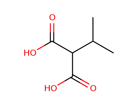 Molecular Structure of 601-79-6 (Isopropylmalonic acid)