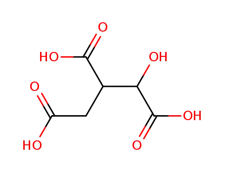 Molecular Structure of 320-77-4 (3-carboxy-2,3-dideoxy-1-hydroxypropan-1,2,3-tricarboxylic acid)