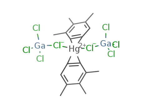 [Hg(η2-C6H3-1,2,3-Me3)2(GaCl4)2]