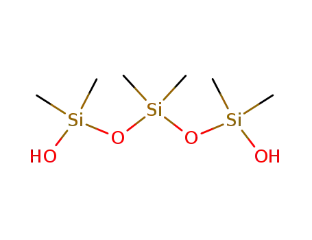 Molecular Structure of 3663-50-1 (1,1,3,3,5,5-hexamethyltrisiloxane-1,5-diol)