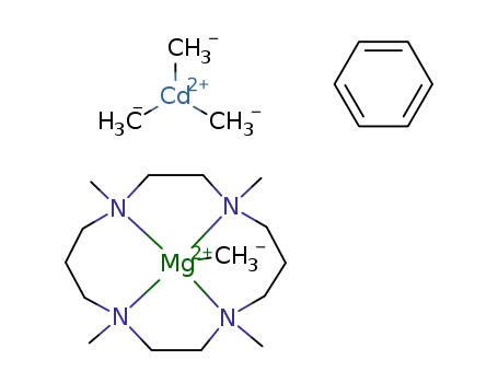 [MgMe(1,4,7,11-tetramethyl-1,4,7,11-tetraazacyclotetradecane)][CdMe3] * benzene