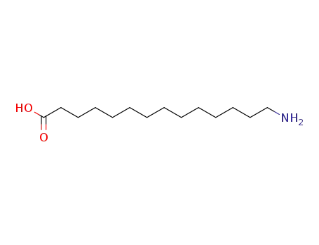 Molecular Structure of 17437-20-6 (Tetradecanoic acid, 14-amino-)