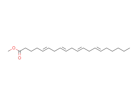 Molecular Structure of 38575-18-7 ((5E,8E,11E,14E)-5,8,11,14-Icosatetraenoic acid methyl ester)