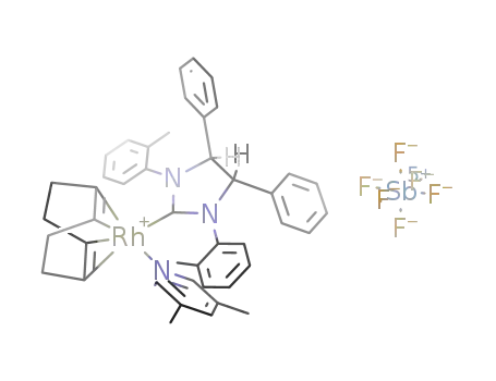 [(4S,5S)-1,3-di(2-methylphenyl)-4,5-diphenylimidazolin-2-ylidene(1,5-cyclooctadiene)(3,5-lutidine)rhodium] hexafluoroantimonate