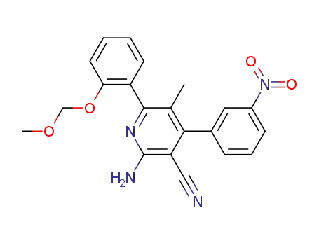 2-amino-6-[2-(methoxymethoxy)phenyl]-5-methyl-4-(3-nitrophenyl)pyridine-3-carbonitrile