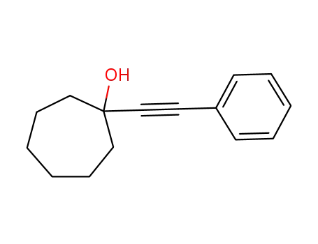 1-hydroxy-1-(2-phenylethynyl)cycloheptane