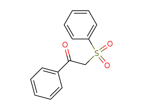 Molecular Structure of 3406-03-9 (2-(PHENYLSULFONYL)ACETOPHENONE)