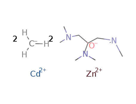 [(MeCd)(MeZn)(1,3-bis(dimethylamino)-2-(dimethylaminomethyl)propan-2-olate)2]