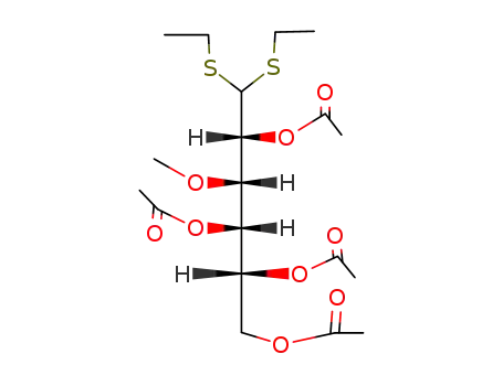 2,4,5,6-Tetra-O-acetyl-3-O-methyl-D-galactose-diaethyl-dithioacetal