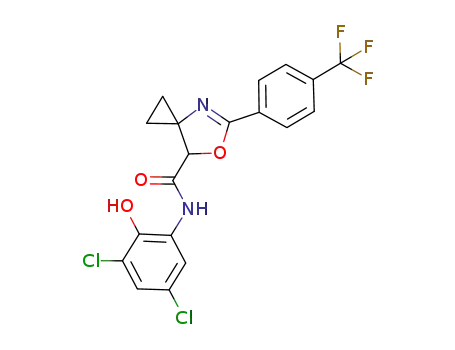 5-(4-trifluoromethylphenyl)-6-oxa-4-azaspiro[2.4]hept-4-ene-7-carboxylic acid (3,5-dichloro-2-hydroxyphenyl)amide