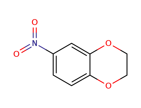 Molecular Structure of 16498-20-7 (2,3-Dihydro-6-nitro-1,4-benzodioxin)