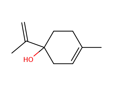 Molecular Structure of 3419-02-1 (p-Mentha-1(6),8-diene-4-ol)