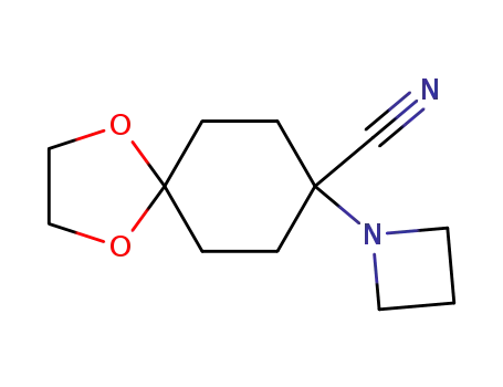 8-azetidin-1-yl-1,4-dioxaspiro[4,5]decane-8-carbonitrile