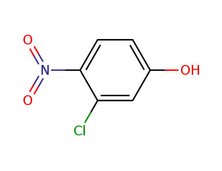 Molecular Structure of 491-11-2 (3-chloro-4-nitrophenol)