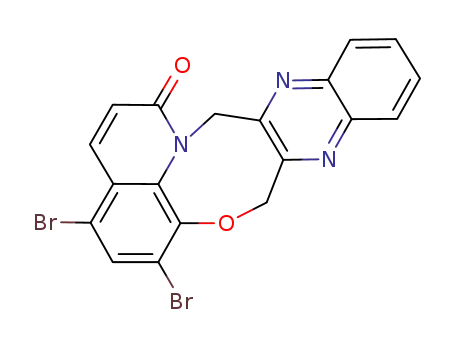 5,7-dibromoquinolonoquinoxalino-oxazocine
