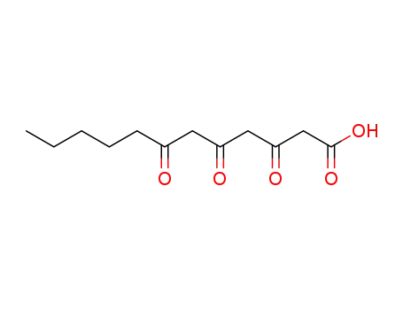 Molecular Structure of 7028-38-8 (Dodecanoic acid, 3,5,7-trioxo-)