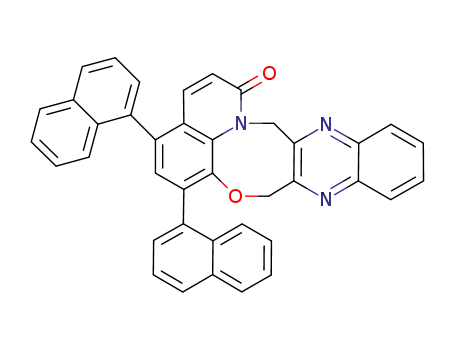 4,6-di(naphthalen-1-yl)-8,15-dihydro-1H-quinolino[8′,1′:2,3,4][1,4]oxazocino[6,7-b]-quinoxalin-1-one