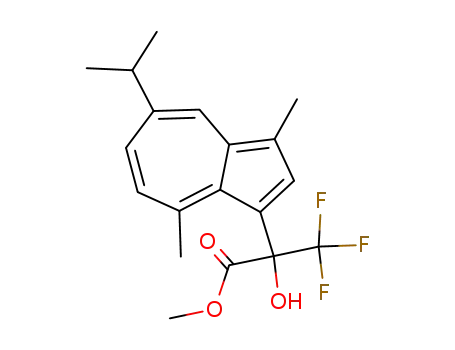 3,3,3-trifluoro-2-hydroxy-2-(5-isopropyl-3,8-dimethylazulen-1-yl)propionic acid methyl ester