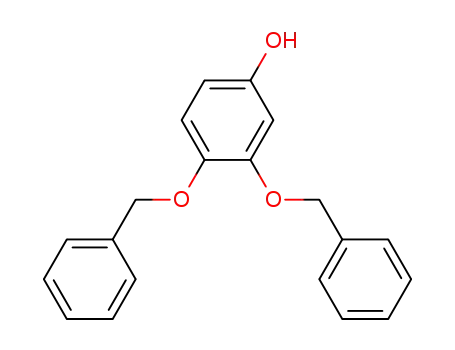 Molecular Structure of 27688-86-4 (3,4-bis(benzyloxy)phenol)