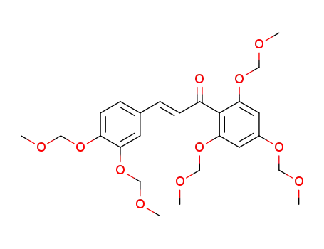 (E)-3-(3,4-bis(methoxymethoxy)phenyl)-1-(2,4,6-tris(methoxymethoxy)phenyl)-prop-2-en-1-one