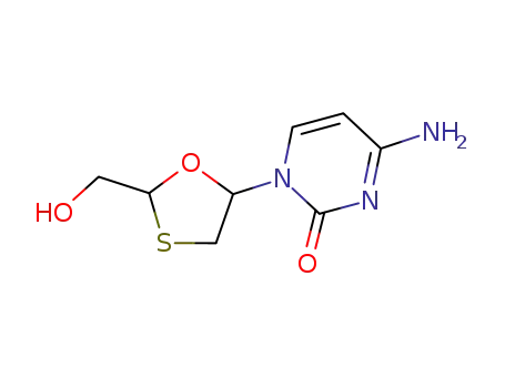 cis-(+/-)-4-amino-1-[2-(hydroxymethyl)-1,3-oxathiolan-5-yl]-2(1H)-pyrimidinone