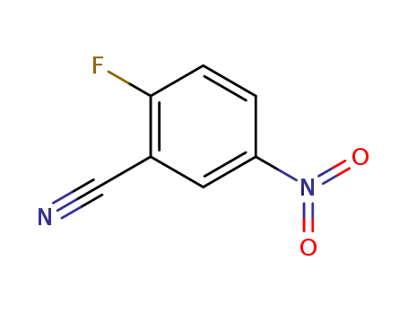 Molecular Structure of 17417-09-3 (2-Fluoro-5-nitrobenzonitrile)