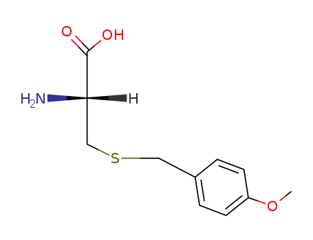 Molecular Structure of 2544-31-2 (2-Amino-3-[(4-methoxybenzyl)thio]propanoic acid)