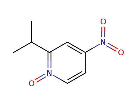 Molecular Structure of 113548-79-1 (Pyridine, 2-(1-methylethyl)-4-nitro-, 1-oxide)