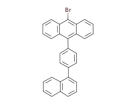 Molecular Structure of 1092390-01-6 (9-broMo-10-(4-(naphthalen-1-yl)phenyl)anthracene)