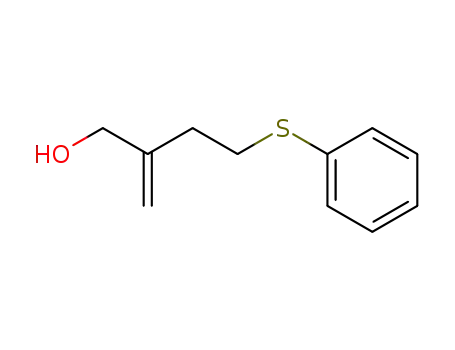 Molecular Structure of 72445-15-9 (1-Butanol, 2-methylene-4-(phenylthio)-)