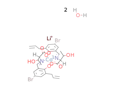 lithium λ-bis[N-(3-allyl-5-bromosalicylidene)-(S)-threoninato]cobaltate dihydrate