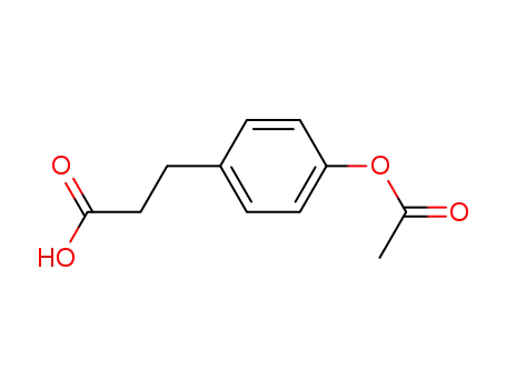 Molecular Structure of 7249-16-3 (BETA-(4-ACETOXYPHENYL)PROPIONIC ACID)