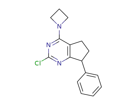 4-(azetidin-1-yl)-2-chloro-7-phenyl-6,7-dihydro-5H-cyclopenta[d]pyrimidine
