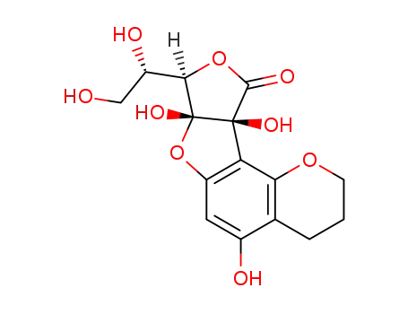(7aR,8R,10aS)-8-((S)-1,2-dihydroxyethyl)-5,7a,10a-trihydroxy-3,4,7a,8-tetrahydro-2H-furo[3',4':4,5]furo[2,3-h]chromen-10(10aH)-one