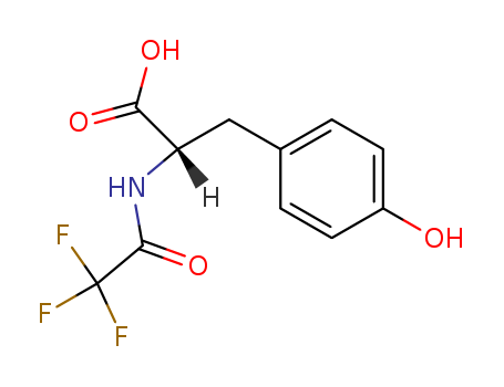 3-(4-hydroxyphenyl)-2-[(2,2,2-trifluoroacetyl)amino]propanoic acid cas  350-10-7