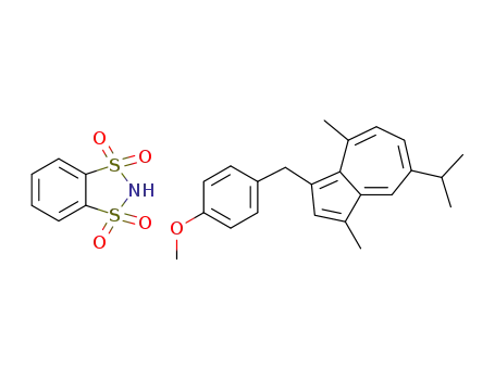 (3-guaiazulenyl)(4-methoxyphenyl)methylium o-benzenedisulfonimide