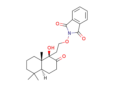 2-(2-((1R,4aS,8aS)-1-hydroxy-5,5,8a-trimethyl-2-oxodecahydronaphthalen-1-yl)ethoxy)-1H-isoindole-1,3(2H)-dione