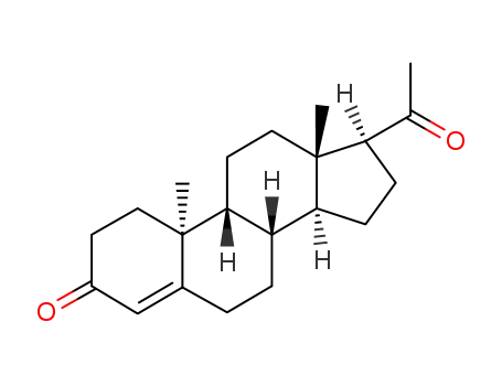Molecular Structure of 2755-10-4 (9beta,10alpha-pregn-4-ene-3,20-dione)