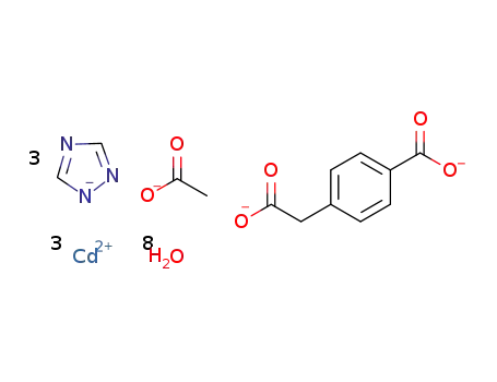 {[Cd3(homoterephthalate)(1,2,4-triazolate)3(acetate)(H2O)4]*4H2O}n