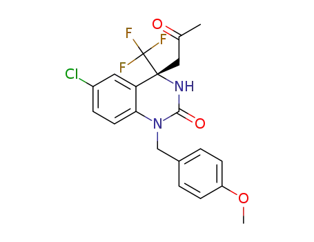 (R)-6-chloro-1-(4-methoxybenzyl)-4-(2-oxopropyl)-4-(trifluoromethyl)-3,4-dihydroquinazolin-2(1H)-one