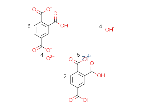 [Zr6O4(OH)4(1,4-benzenedicarboxylate-CO2H)6]·2.0(1,4-benzenedicarboxylic acid-CO2H)