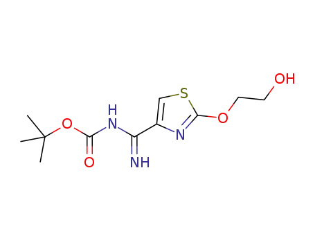 {[2-(2-hydroxyethoxy)thiazol-4-yl]-imino-methyl}carbamic acid tert-butyl ester