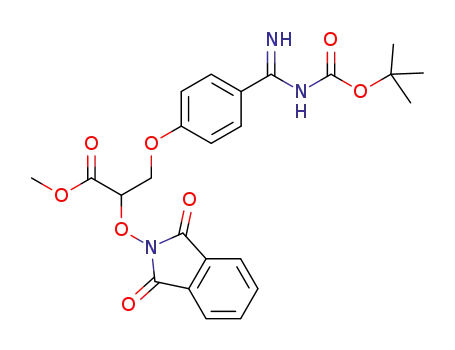 methyl 3-{4-[N-(tert-butoxycarbonyl)carbamimidoyl]phenoxy}-2-[(1,3-dioxo-1,3-dihydro-2H-isoindol-2-yl)oxy]propanoate